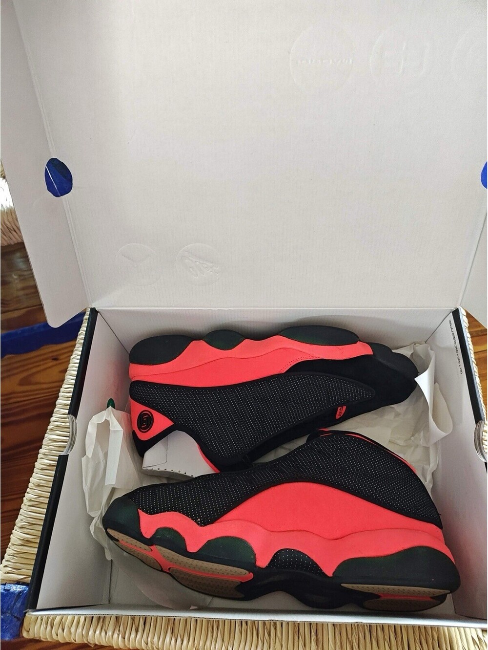 Jordan CLOT Air Jordan 13 Retro Low Infra-Bred Black Infrared 2018 AT3102-006